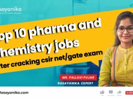 pharma and chemistry jobs after NET