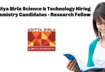 Aditya Birla Science & Technology Hiring Chemistry Candidates - Research Fellow