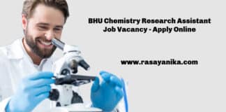 BHU Chemistry Research Assistant Job Vacancy - Apply Online