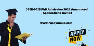 CSIR-IGIB PhD Admission 2022 Announced - Applications Invited