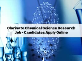 Clarivate Chemical Science Research Job - Candidates Apply Online