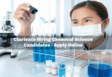 Clarivate Hiring Chemical Science Candidates - Apply Online