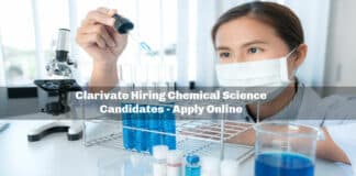 Clarivate Hiring Chemical Science Candidates - Apply Online