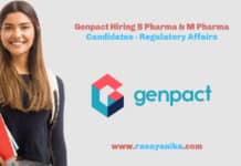 Genpact Hiring B Pharma & M Pharma Candidates - Regulatory Affairs