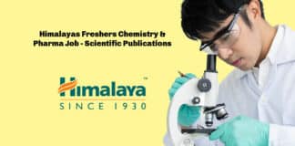 Himalayas Freshers Chemistry & Pharma Job - Scientific Publications