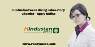 Hindustan Feeds Hiring Laboratory Chemist - Candidates Apply Online