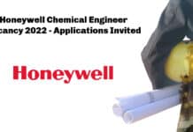 Honeywell Chemical Engineer Vacancy 2022 - Applications Invited