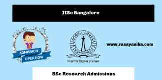 IISc Bangalore Announces Admission to Four-Year Bachelor of Science Research Programme