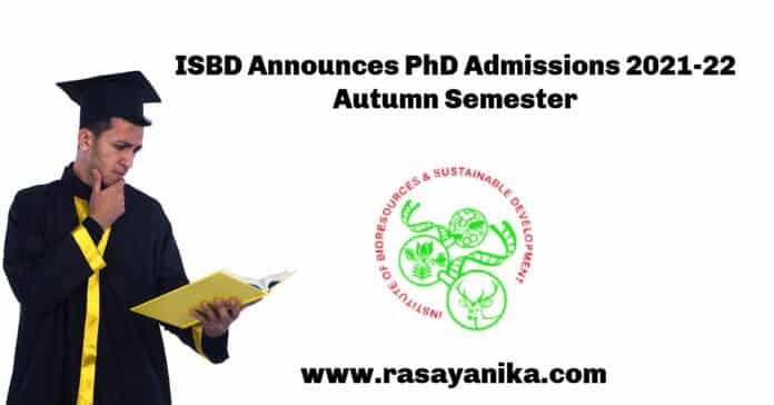 ISBD Announces PhD Admissions 2021-22 Autumn Semester - Applications Invited