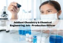 Jubilant Chemistry & Chemical Engineering Job - Production Officer