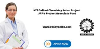 NIT Calicut Chemistry Jobs - Project JRF & Project Associate Post