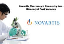 Novartis Pharmacy & Chemistry Job - Bioanalyst Post Vacancy