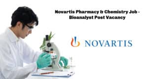 Novartis Pharmacy & Chemistry Job - Bioanalyst Post Vacancy