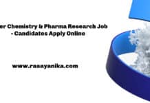 Pfizer Chemistry & Pharma Research Job - Candidates Apply Online