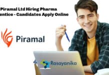 Piramal Ltd Hiring Pharma Apprentice - Candidates Apply Online