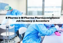 B Pharma & M Pharma Pharmacovigilance Job Vacancy @ Accenture