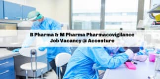 B Pharma & M Pharma Pharmacovigilance Job Vacancy @ Accenture