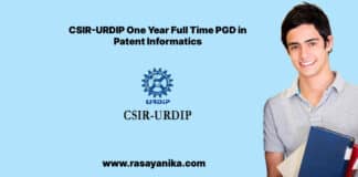 CSIR-URDIP One Year Full Time PGD in Patent Informatics