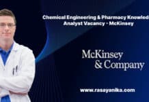 Chemical Engineering & Pharmacy Knowledge Analyst Vacancy - McKinsey