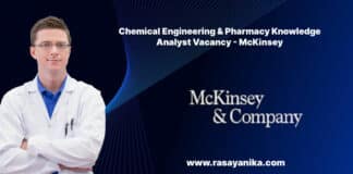 Chemical Engineering & Pharmacy Knowledge Analyst Vacancy - McKinsey