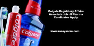 Colgate Regulatory Affairs Associate Job - B Pharma Candidates Apply