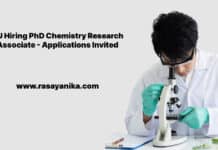 DU Hiring PhD Chemistry Research Associate - Applications Invited