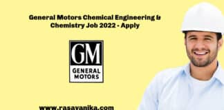 General Motors Chemical Engineering & Chemistry Job 2022 - Apply