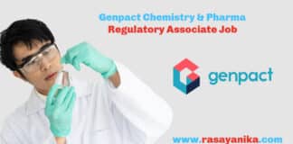Genpact Chemistry & Pharma Regulatory Associate Job - Apply Online