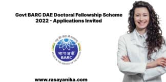 BARC DAE Doctoral Fellowship