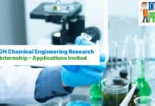 IITGN Chemical Engineering Research Internship - Applications Invited