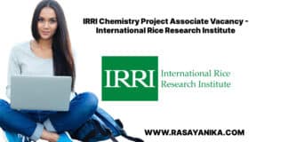 IRRI Chemistry Project Associate Vacancy - International Rice Research Institute