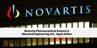 Novartis Pharmaceutical Science & Chemical Engineering Job - Apply Online