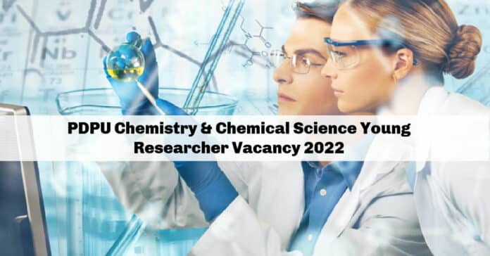 PDPU Chemistry & Chemical Science Young Researcher Vacancy 2022
