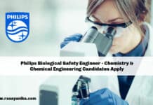 Philips Biological Safety Engineer - Chemistry & Chemical Engineering Candidates Apply