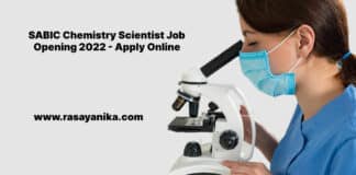 SABIC Chemistry Scientist Job Opening 2022 - Apply Online