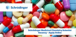 Schrödinger Medicinal Chemistry Scientist Vacancy - Apply Online