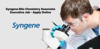 Syngene BSc Chemistry Associate Executive Job - Apply Online