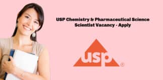 USP Chemistry & Pharmaceutical Science Scientist Vacancy - Apply