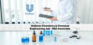 Unilever Chemistry & Chemical Engineering Job - R&D Associate