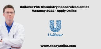 Unilever PhD Chemistry Research Scientist Vacancy 2022 - Apply Online