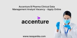 Accenture B Pharma Clinical Data Management Analyst Vacancy - Apply Online
