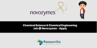 Chemical Science & Chemical Engineering Job @ Novozymes - Apply