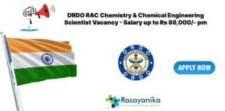 DRDO RAC Chemistry & Chemical Engineering Scientist Vacancy - Salary up to Rs 88,000_- pm (1)