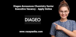 Diageo Announces Chemistry Senior Executive Vacancy - Apply Online