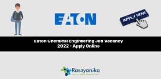 Eaton Chemical Engineering Job Vacancy 2022 - Apply Online