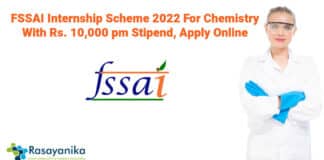 FSSAI Internship Scheme 2022