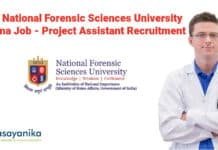 Govt NFSU Project Job