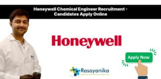 Honeywell Chemical Engineer Recruitment - Candidates Apply Online