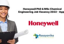 Honeywell PhD & MSc Chemical Engineering Job Vacancy 2022 - Apply