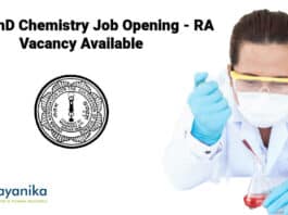 IACS PhD Chemistry Job